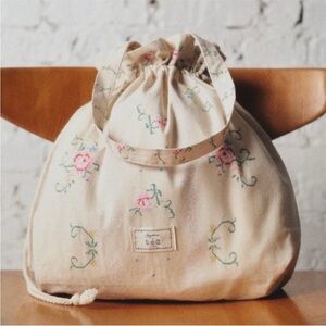 Sezane x Sea limited edition Cream Floral Tote Bag